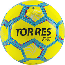 СЦ*Мяч футзал. TORRES Futsal BM 200, FS32054, р.4, 32 панели. TPU, 4 подкл. слоя, желтый